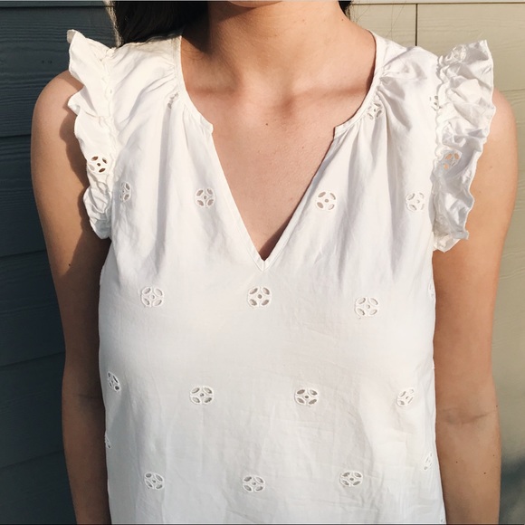 Madewell White Garden Eyelet Dress - Picture 4 of 7